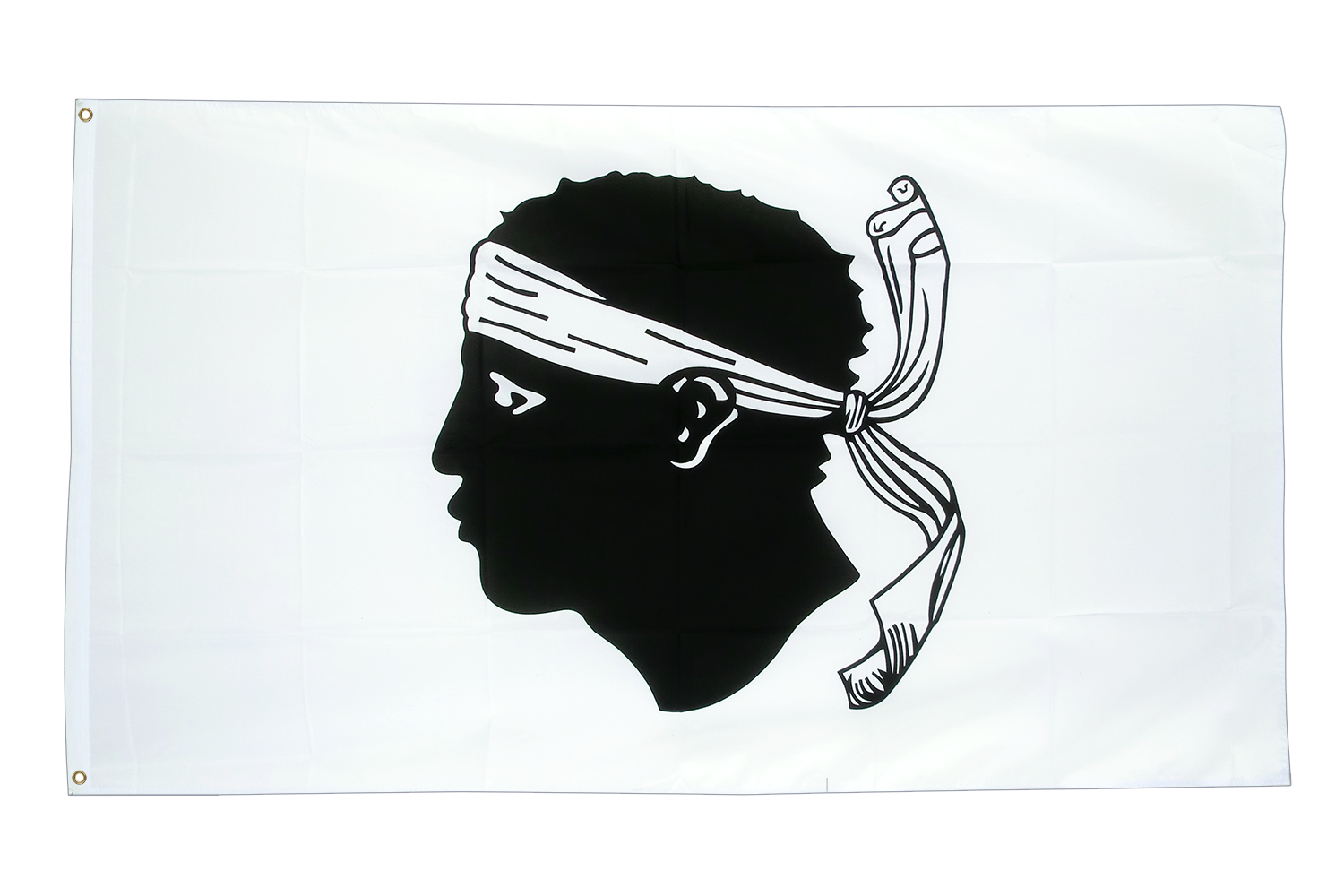 Drapeau De Voiture France Corse - 30x40 Cm - Polyester Résistant - Accroche Fenêtre - Jusqu'à 80 Km/h