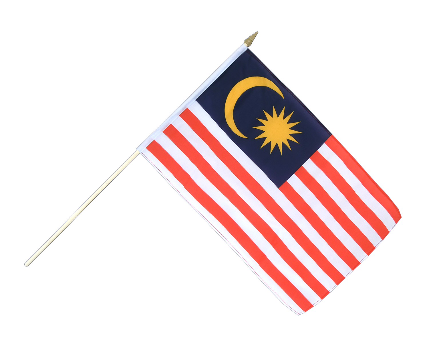 Hand Waving Flag Malaysia  12x18"  RoyalFlags