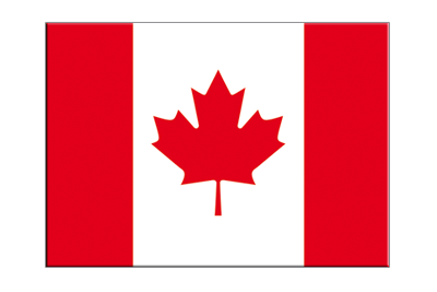 Cliquez pour agrandir l'image du drapeau Autocollant drapeau Canada, 5 pcs - 7 x 10 cm
