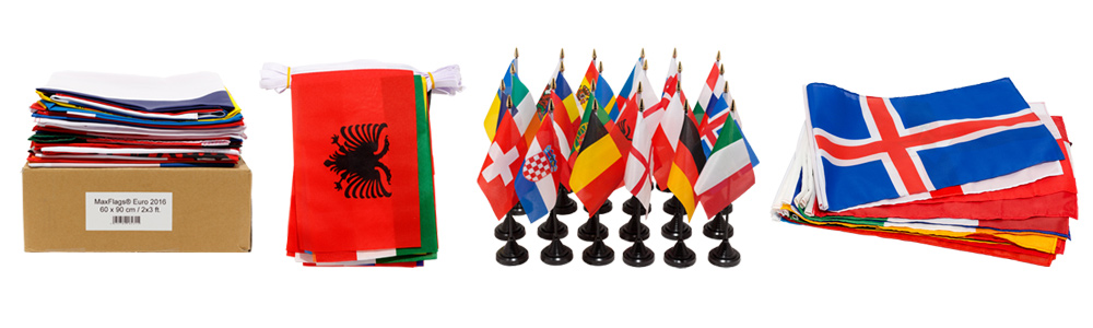 Kits drapeaux EURO 2016