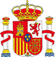 Spanien mit Wappen Wappen