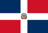 Dominikanische Republik Fahne