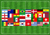 32 WM Flaggen Teilnehmer 2022