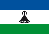Lesotho Fahne