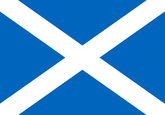 Schottland hellblau Fahne