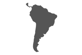 Südamerika Umriss Karte