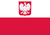 Flagge Polens mit Adler