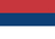 Flagge Serbiens ohne Wappen