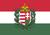 Flagge Ungarns mit Wappen