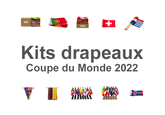 Coupe du Monde 2022 kits 32 drapeaux