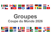 Coupe du Monde 2026 drapeaux groupes a à l