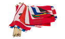 2018 - WM Stockflaggen-Set 30 x 45 cm