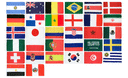CDM 2018 kit supporter avec 32 petits drapeaux