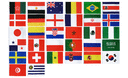 WC 2018 merchandise pack with 32 satin flags