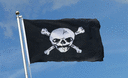 Pirat großer Totenkopf - Flagge 90 x 150 cm