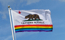 Regenbogen Kalifornien - Flagge 90 x 150 cm
