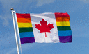 Regenbogen Kanada Flagge 90 x 150 cm