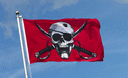 Pirate Corsaire rouge - Drapeau 90 x 150 cm
