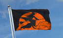 Halloween Hexe orange - Flagge 90 x 150 cm