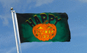 Happy Halloween mit Kürbis - Flagge 90 x 150 cm