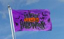 Happy Halloween lila - Flagge 90 x 150 cm