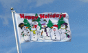 Happy Holidays Snowmen - 3x5 ft Flag