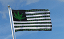 Marijuana USA Hanfblätter - Flagge 90 x 150 cm