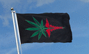 Marijuana Schlangenstab - Flagge 90 x 150 cm