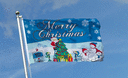 Merry Christmas Nordpol - Flagge 90 x 150 cm