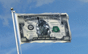 Millionen Dollar Schein - Flagge 90 x 150 cm