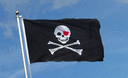 Pirat Rote Augenklappe - Flagge 90 x 150 cm