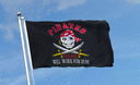 Pirat Piraten zu mieten - Flagge 90 x 150 cm