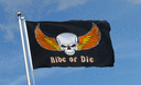 Pirat Ride or Die - Flagge 90 x 150 cm