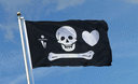 Pirat Stede Bonnet - Flagge 90 x 150 cm