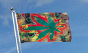 Marijuana Peace - Flagge 90 x 150 cm