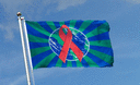 World Aids Awareness - Flagge 90 x 150 cm