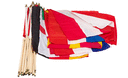 Euro Foot 2021 - Kit 24 drapeaux sur hampe 30 x 45 cm