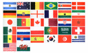 Coupe du Monde 2022 - Kit 32 drapeaux 60 x 90 cm