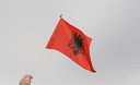 Albanien - Stockflagge 30 x 45 cm