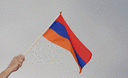Arménie - Drapeau sur hampe 30 x 45 cm