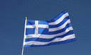 Grèce - Drapeau sur hampe 30 x 45 cm