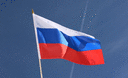 Russie - Drapeau sur hampe 30 x 45 cm