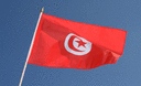 Tunisie - Drapeau sur hampe 30 x 45 cm