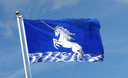 Einhorn Blau - Flagge 90 x 150 cm
