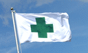 Grünes Kreuz - Flagge 90 x 150 cm