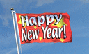 Happy New Year - Flagge 90 x 150 cm
