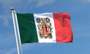 Mexico avec Vierge de Guadalupe - Drapeau 90 x 150 cm