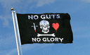 Pirat No guts No glory - Flagge 90 x 150 cm