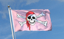 Pirat Pink - Flagge 90 x 150 cm