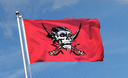 Pirat Rotes Tuch Flagge 90 x 150 cm